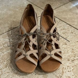 Gentle Souls by Kenneth Cole Strappy Cork Heels